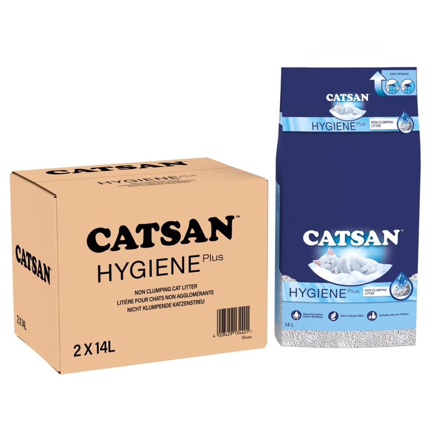 28L Catsan Hygiene Non Clumping Odour Control Cat Litter Kitten